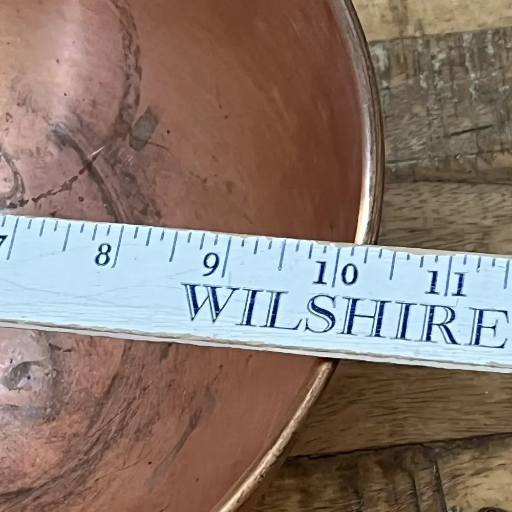 Vintage Copper Mixing Bowl 10